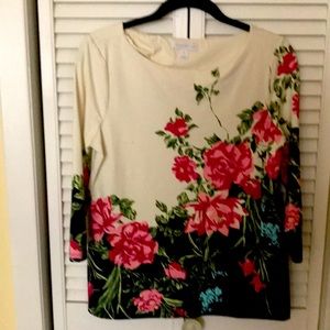 Long sleeve charter club blouse